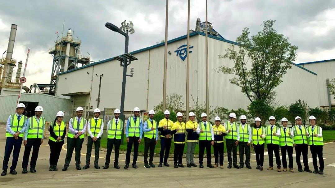  沙特阿拉伯代表团到访tyc86太阳集团锂业（江苏）有限公司参观互换 