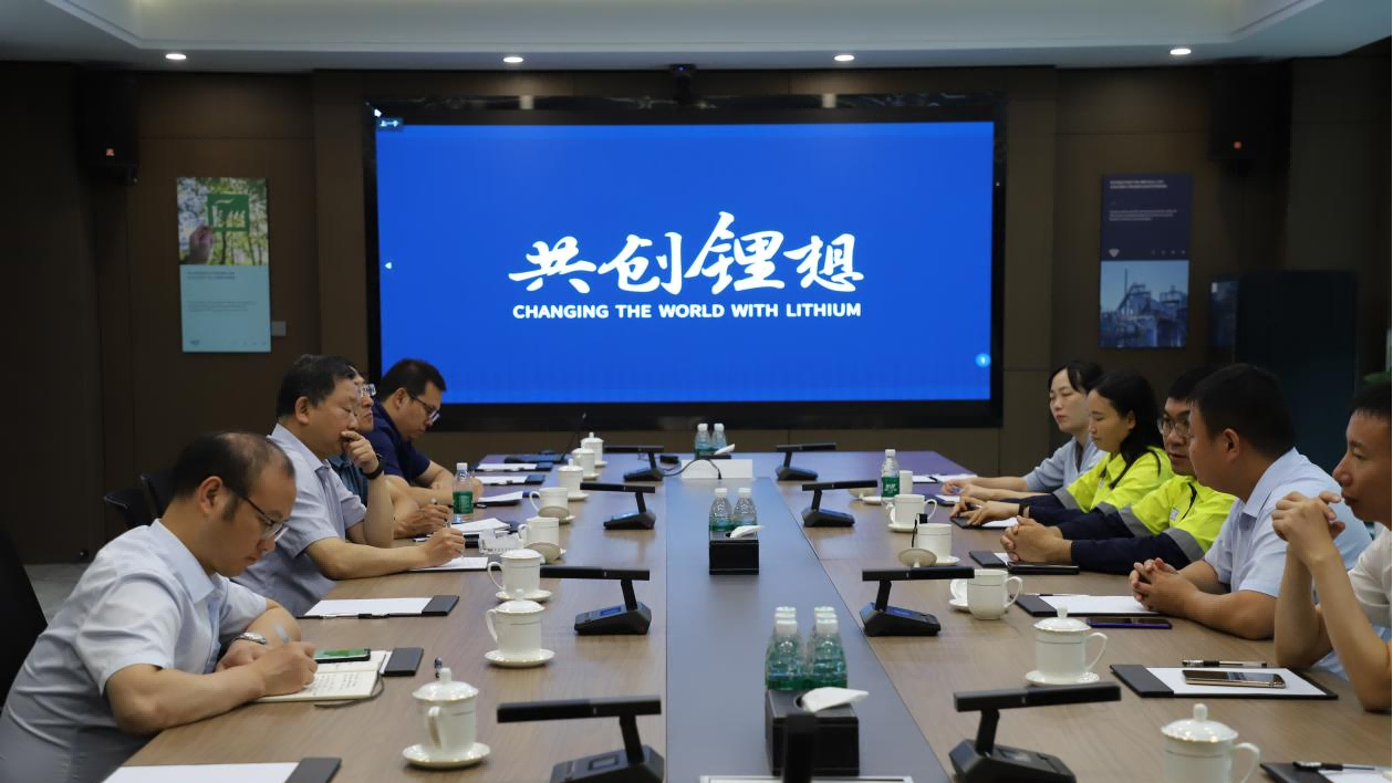 中国有色金属工业协会副会长段德炳一行到访tyc86太阳集团锂业安居基地